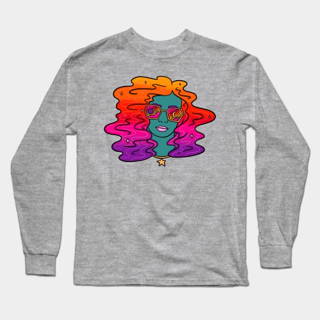 Cosmic Dreamer Long Sleeve T-Shirt by Doodle by Meg